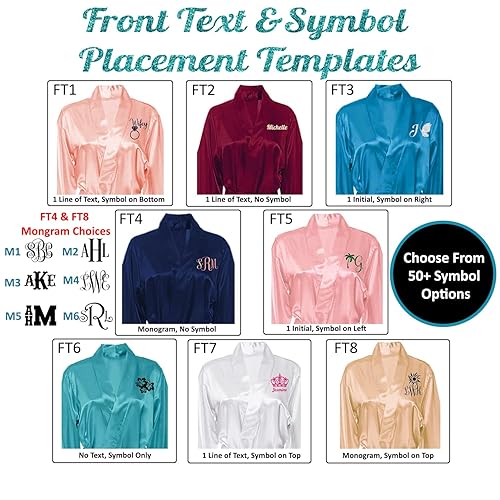 Miniatura 5 de Custom Womens Robe, Sizes S-5XL, Bridesmaid Robes, Personalized Robes for Birthdays, Quinceaneras Etc., Add Symbols, Text, Monograms, White, LXL