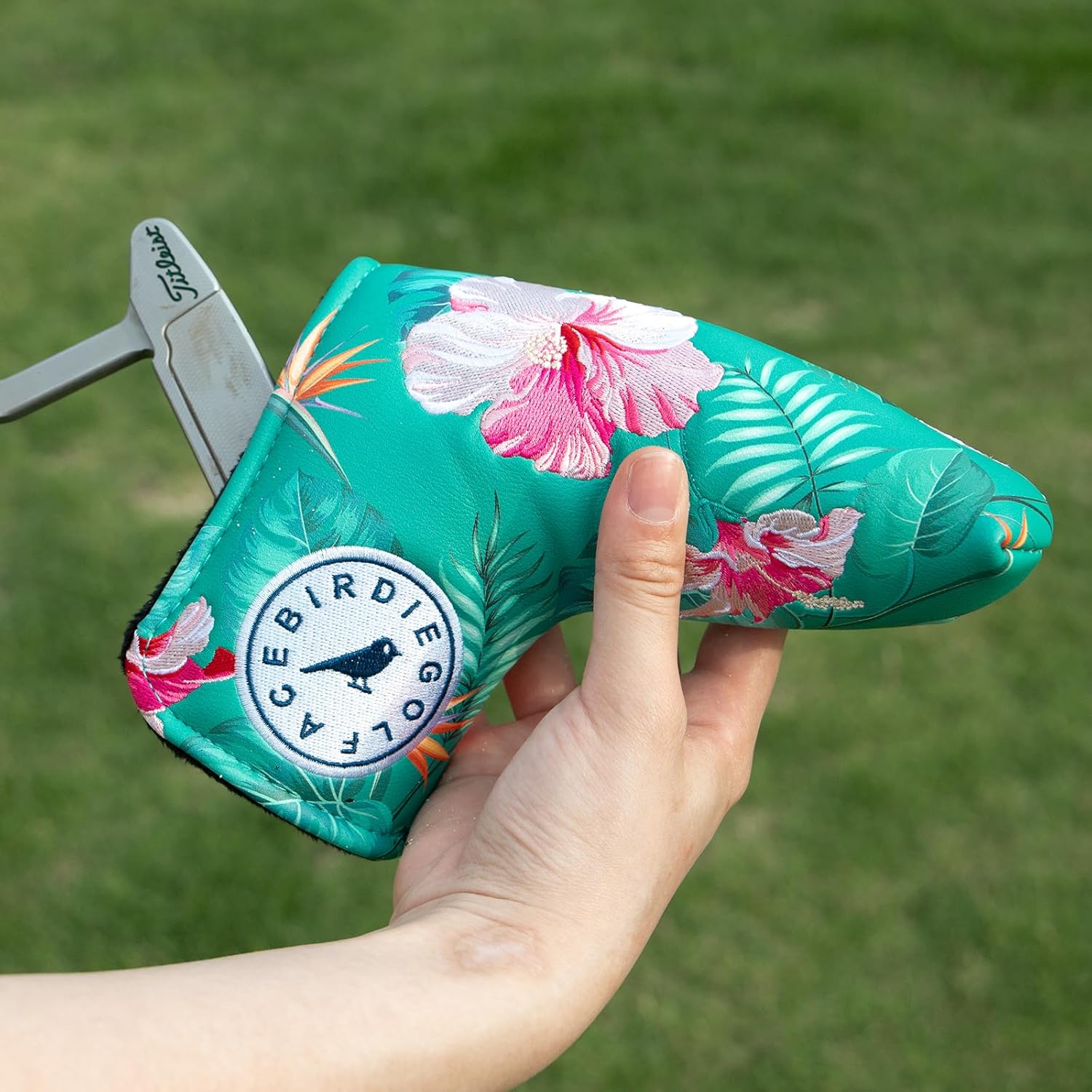 Golf Mallet Putter Headcover, Premium Leather Golf Club Protector - Mallet Putter Cover with Magnetic Closure for Most Brand Golf Blade Putter Cover