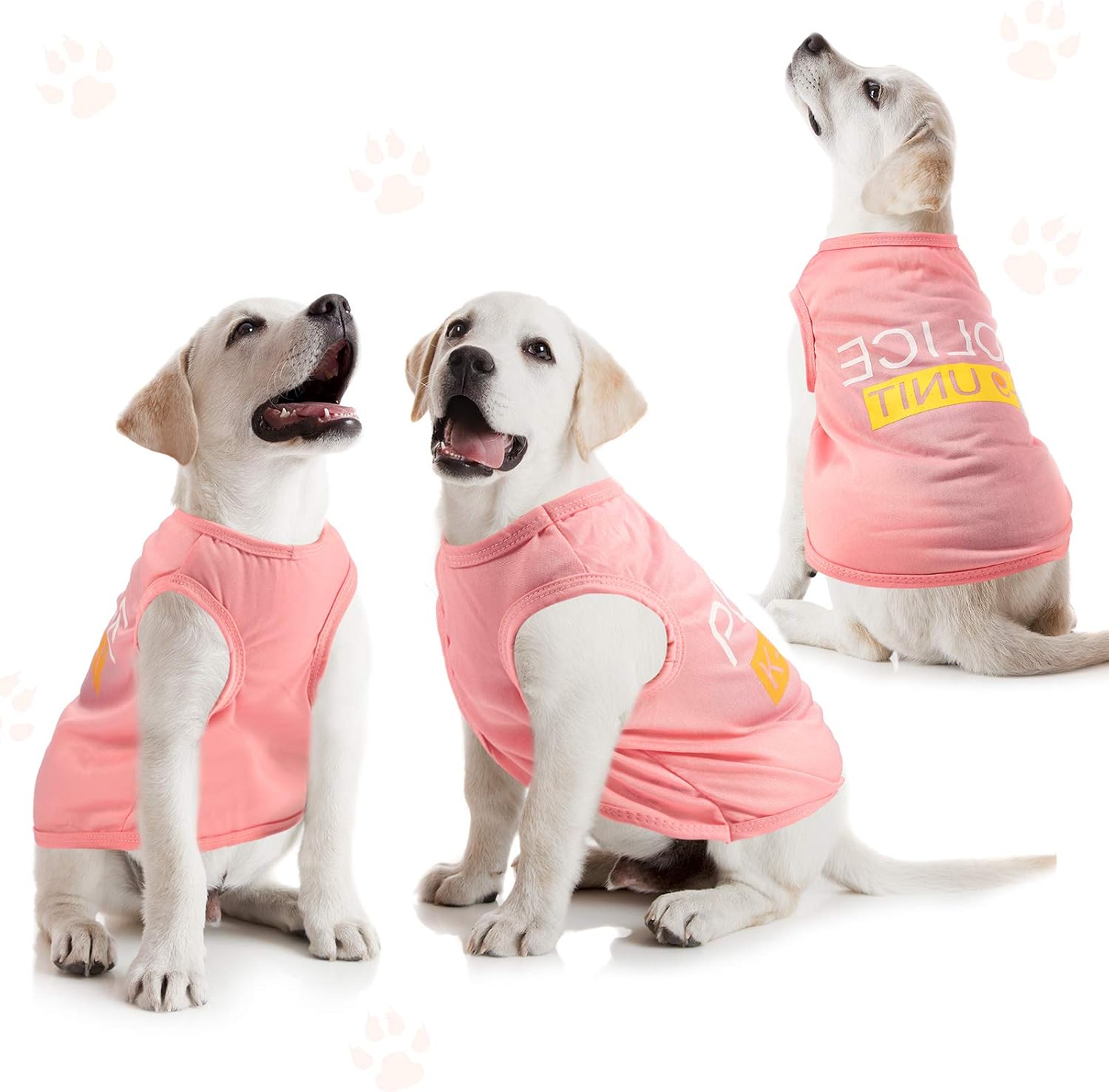 8 Pieces Dog Shirts Breathable Pet Printed Sweatshirt Cute Puppy T-Shirt Soft Cotton Dog Apparel for Small to Medium Dog (Camera, Sugar, Skull, M) : Pet Supplies