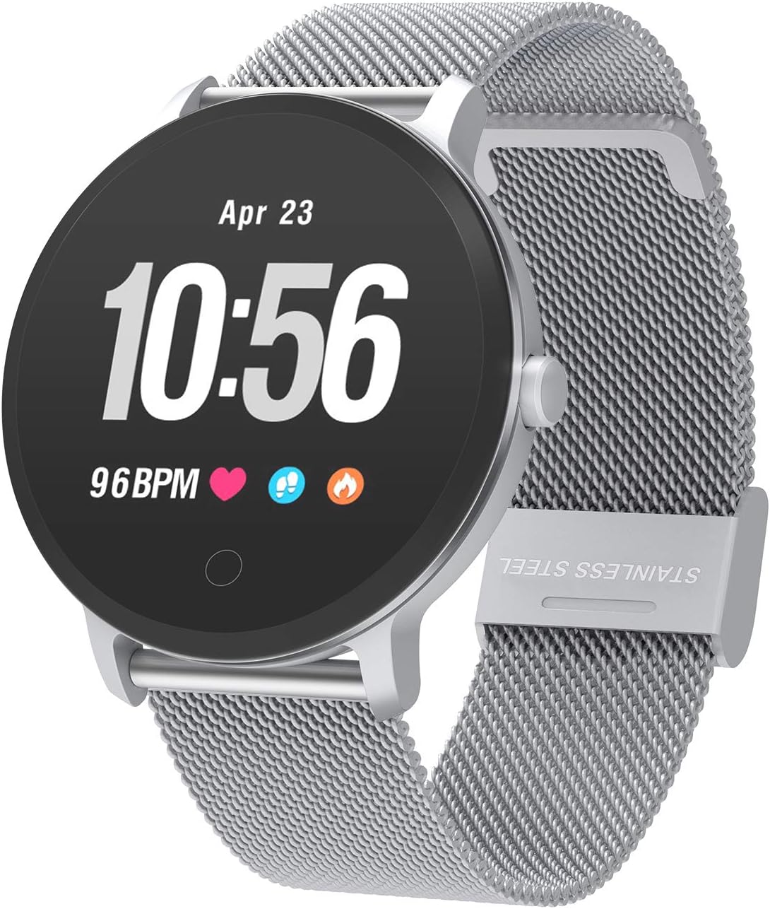 YoYoFit Smart Fitness Watch with Heart Rate Monitor, Waterproof Fitness Activity Tracker Step Counter with Music Player Control, Customized Face Look GPS Pedometer Watch for Women Men