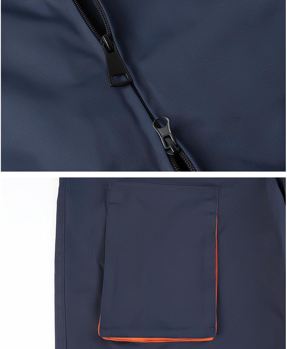 Men's Coveralls Mechanic Work Jumpsuit Multi Pockets Overalls Long Sleeve Workwear Coverall - Image 6