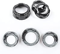 Vista 2 de Voodonala Pomos de radio AC Botón de interruptor de aire acondicionado para cargador Dodge Challenger 2015-2025+, para 2011-2025+Chrysler 300, RAM