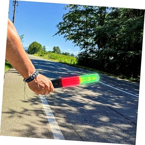Miniatura 5 de OUNONA 2 varitas de tráfico LED con gancho recargable de control de brillo para aeropuerto, estacionamiento, coche, dirección, luz de alta