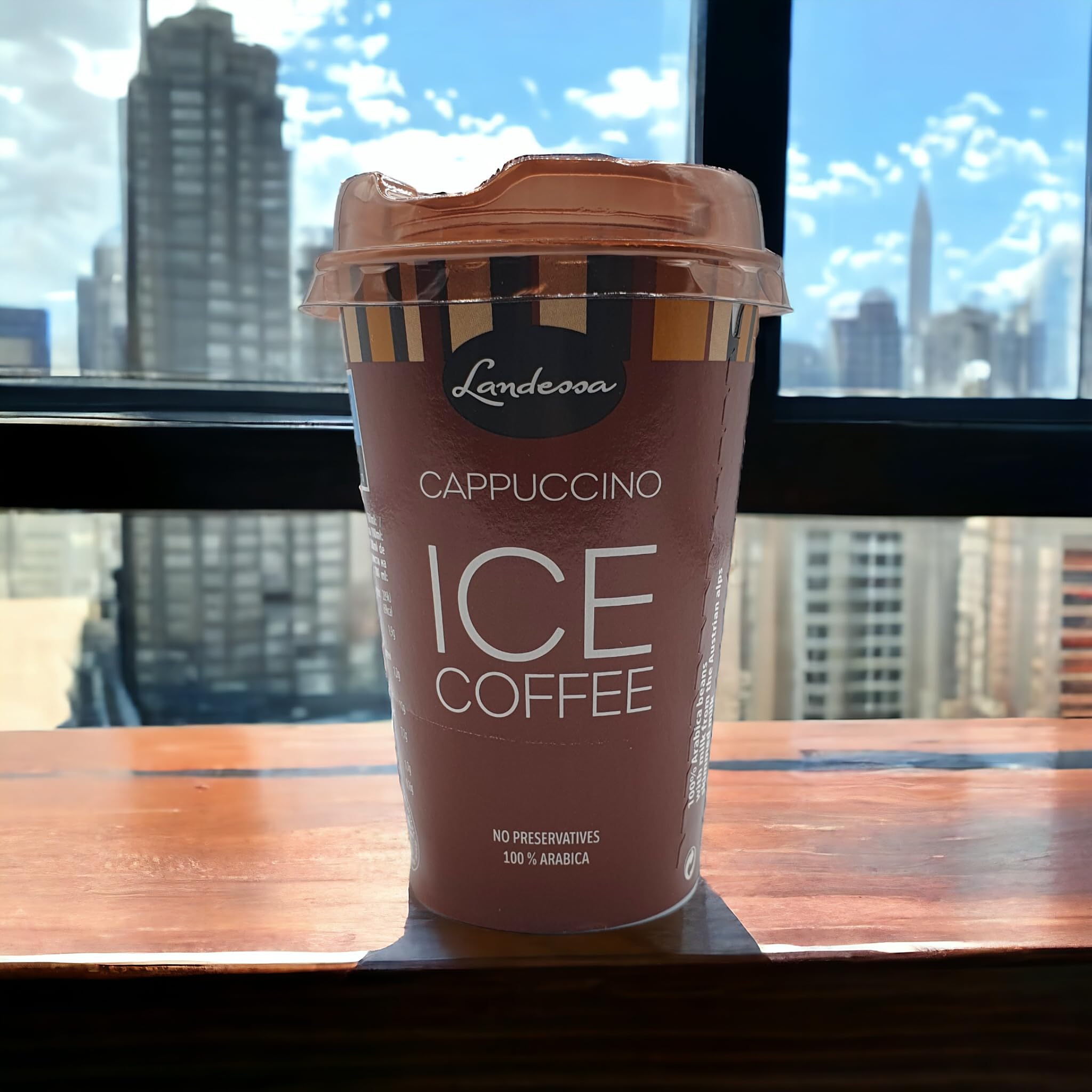 Capuchino Frío Listo para Tomar - Pack de Vasos de Capuchino Listo para Beber – 10 Vasos x 220 ml - Cappuccino Landessa