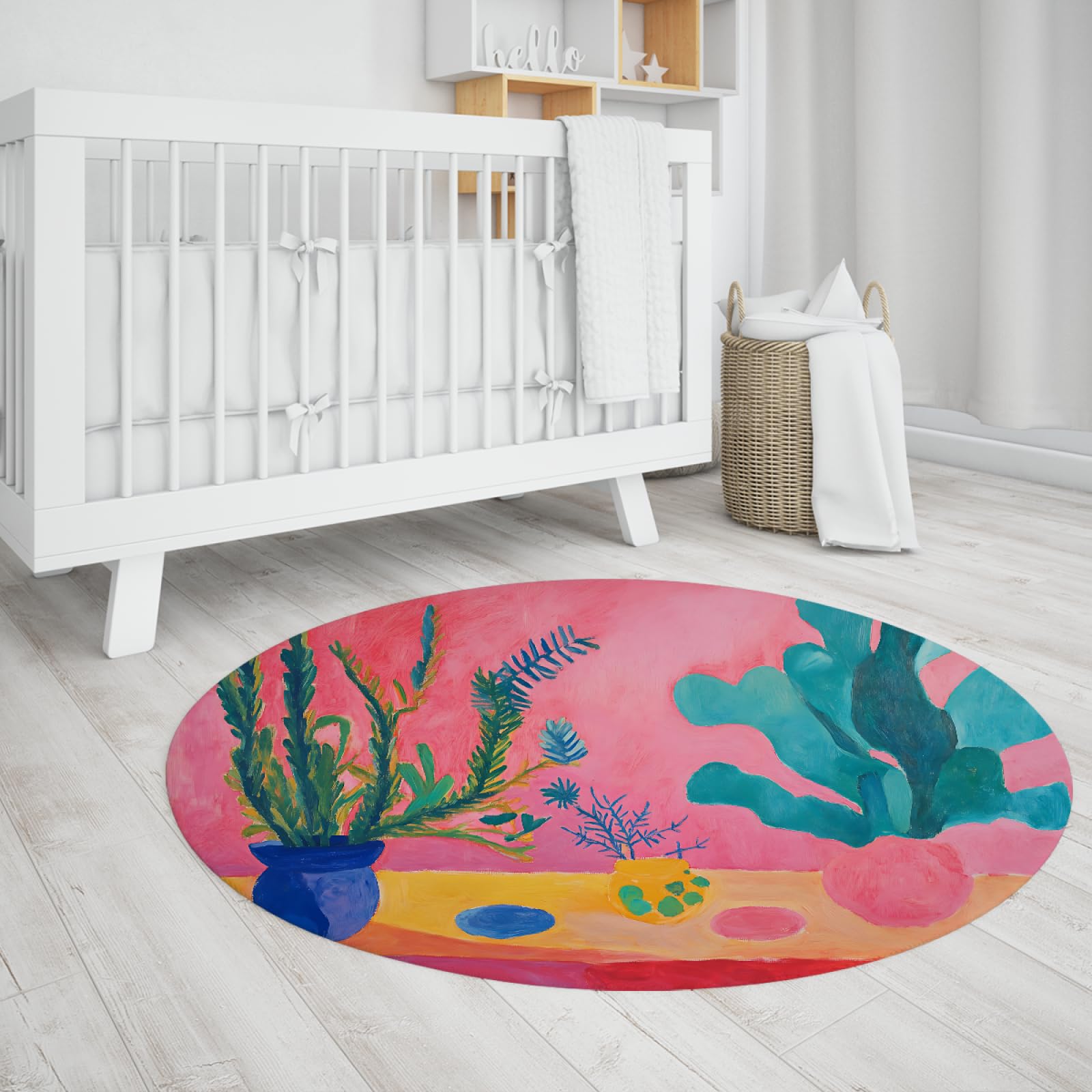 Tapis ronds antidérapants pour éviter les glissades dans le hall d'entrée ou la chambre