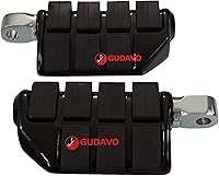 Vista 27 de Estriberas de aluminio cromado para motocicleta con soportes compatibles con Honda VT Shade 600 DELUXE/VLX 1996-2007 (GTW Chrome)