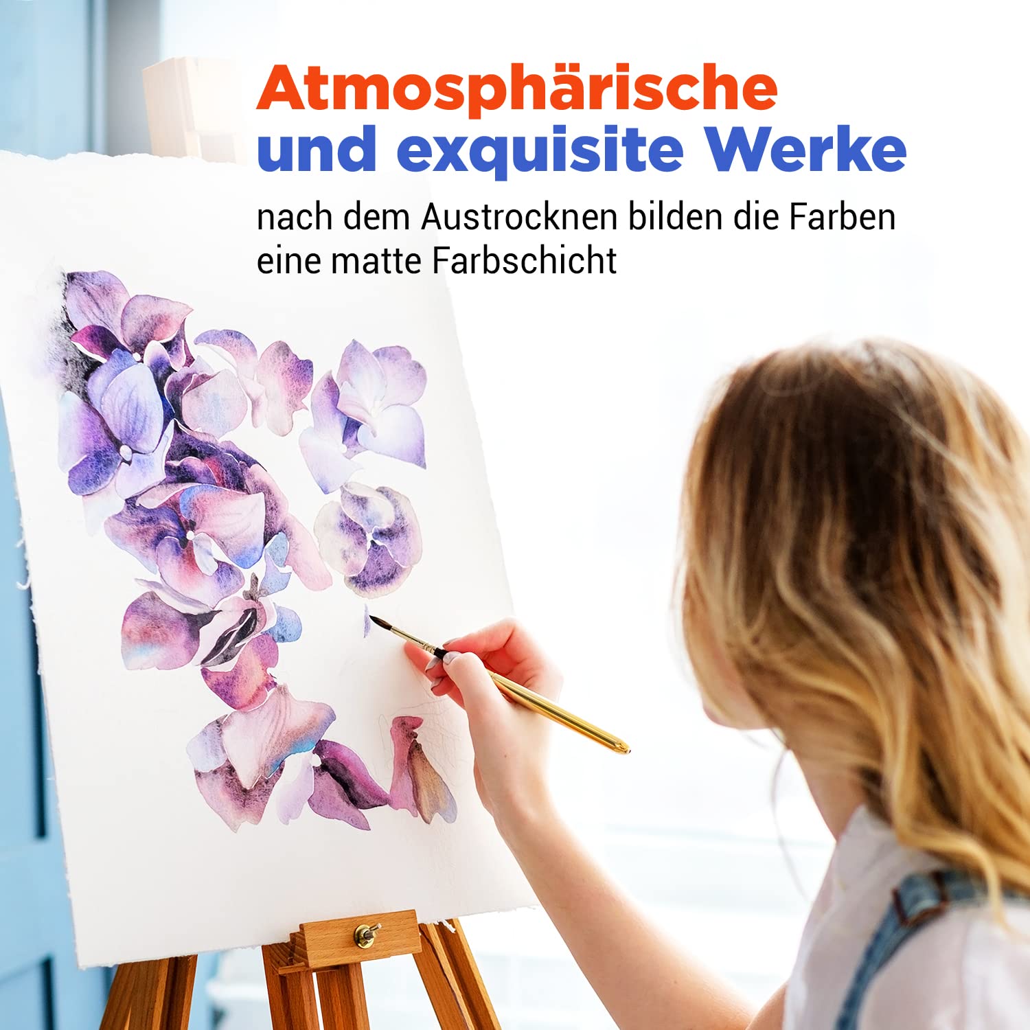 Farby Akwarelowe 7 Artists Zestaw Farb Akwarelowych Romantic 21 Kolorów | Paleta Akwareli | Malarstwo Akwarelowe Dla Dorosłych | Pudełko z Akwarelą | Pole Akwarela | Paleta Farb Akwarelowych