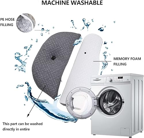 Miniatura 3 de Almohadas ortopédicas para el cuello para aliviar el dolor de dormir, almohada para dormir de lado para dolor de cuello y hombros, almohada