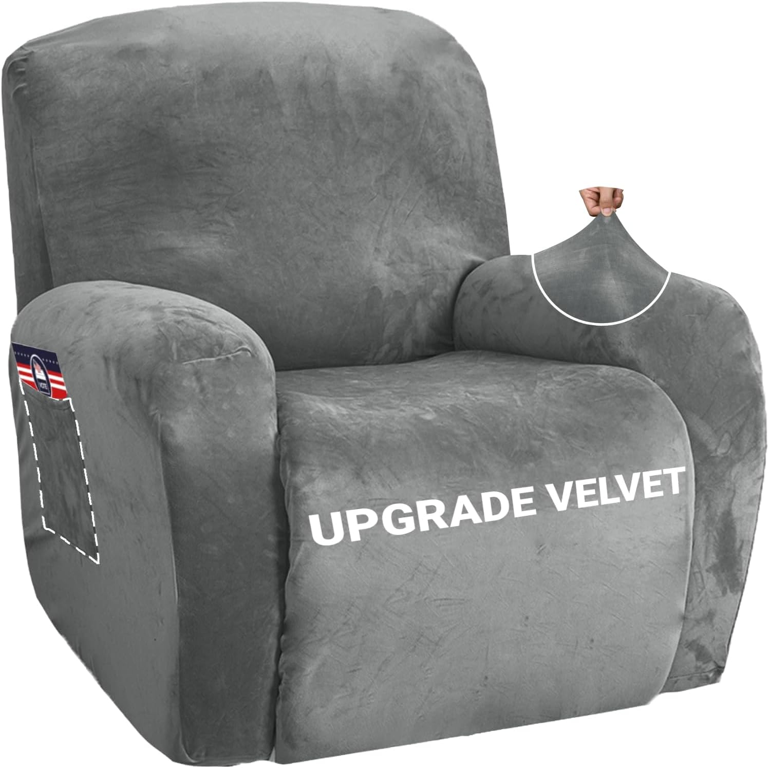 ZNSAYOTX Stretch Velvet Recliner...
