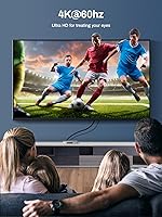 Vista 3 de Interruptor HDMI 4K @60Hz, divisor HDMI 3 en 1 salida, conmutador HDMI con control remoto, concentrador de caja de interruptor HDMI 2.0 de aluminio