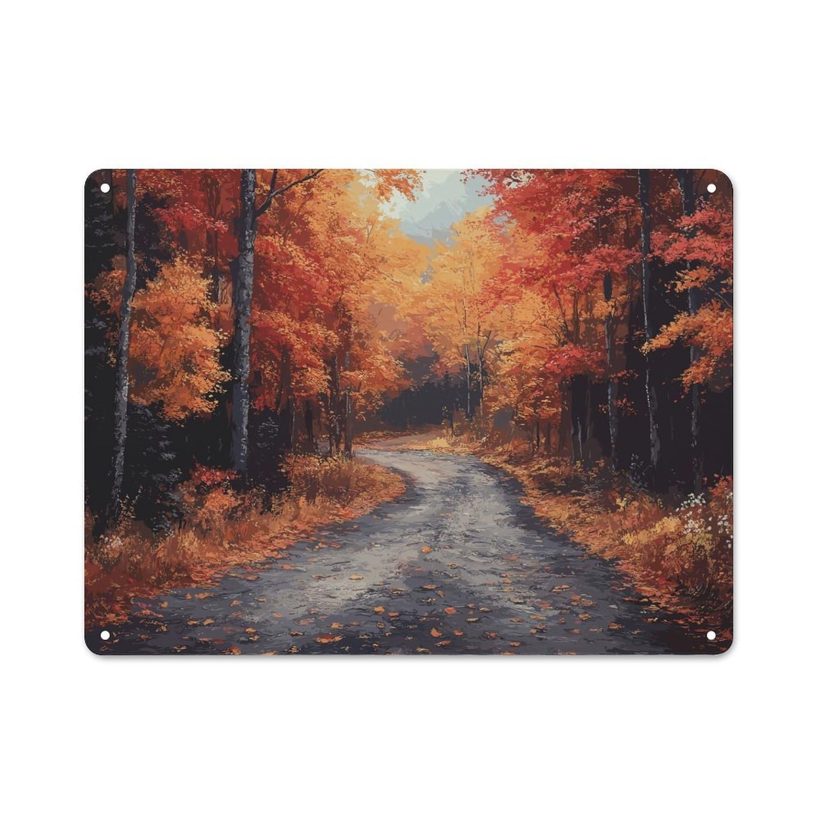 Junmoney Style-23 Summer Nature Workshop Style Metal Wall Decor 30X40cm, Garage Metal Sign For Workshop, Basement, Shed Or Games Room