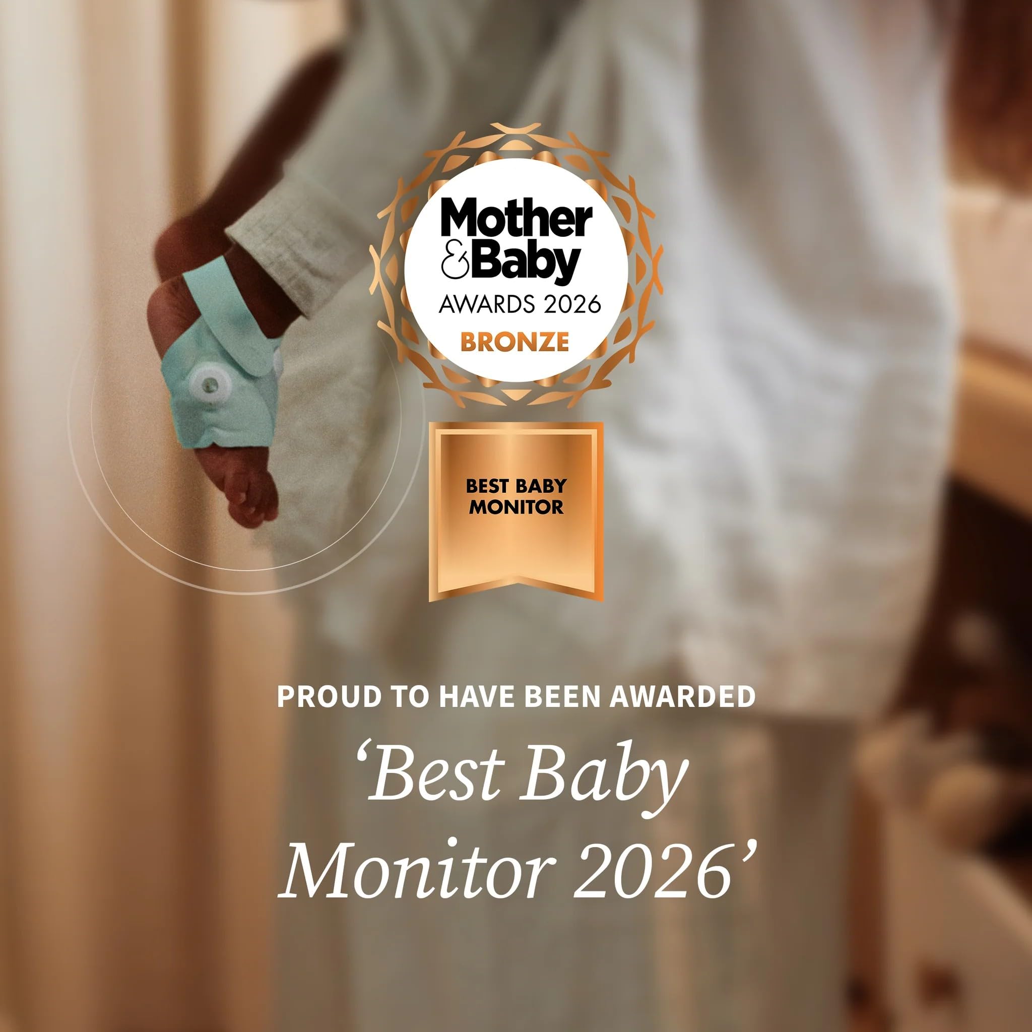 Owlet Dream Sock® - Smart Baby Monitor - Track Live Pulse (Heart) Rate, Oxygen in Infants | Dusty Rose — view 11
