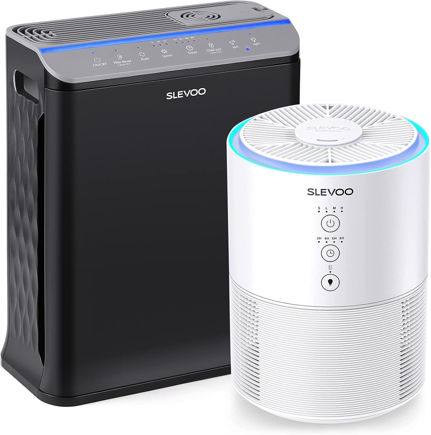 Slevoo BS14&BS03 Pro Air Purifiers for Home Pets Smokers