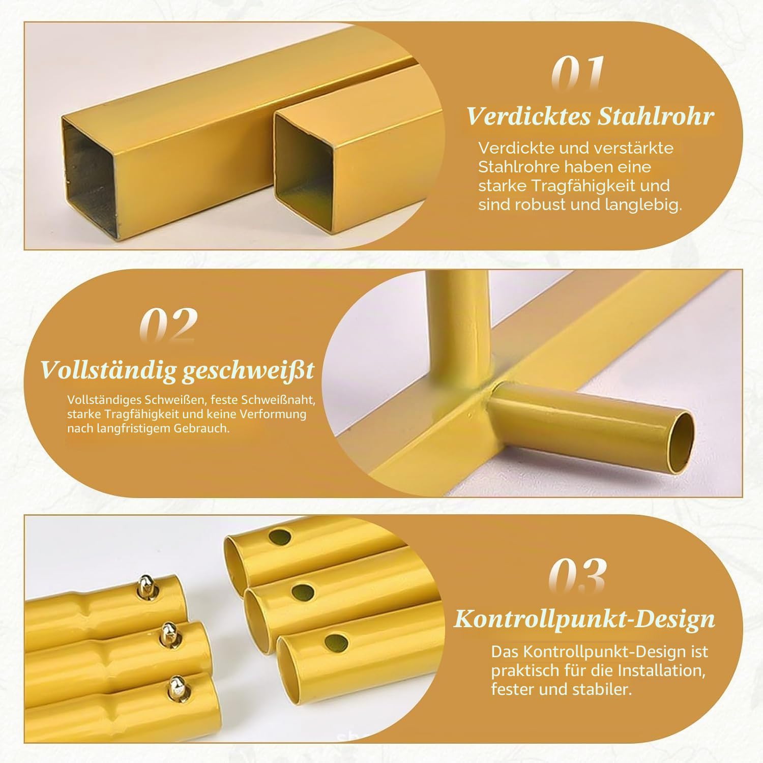 Herz Hochzeitsbogen,2mx2m Ballon Bogen Kit,Metall Arch Stand,Herz Traubogen Hochzeit Blumen Rahmen Hoop Ständer Ballonbogen Set,Gold Wedding Arch für Heiratsanträge,Geburtstag,Babyparty,Jubiläum