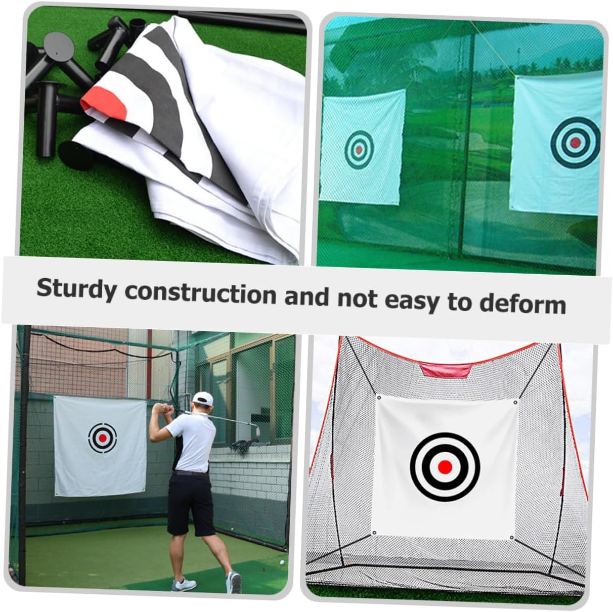 TOYANDONA Golf Hitting Cloth Thick Canvas Practice Net for Swing Exercises Professional Golf Supply for Training