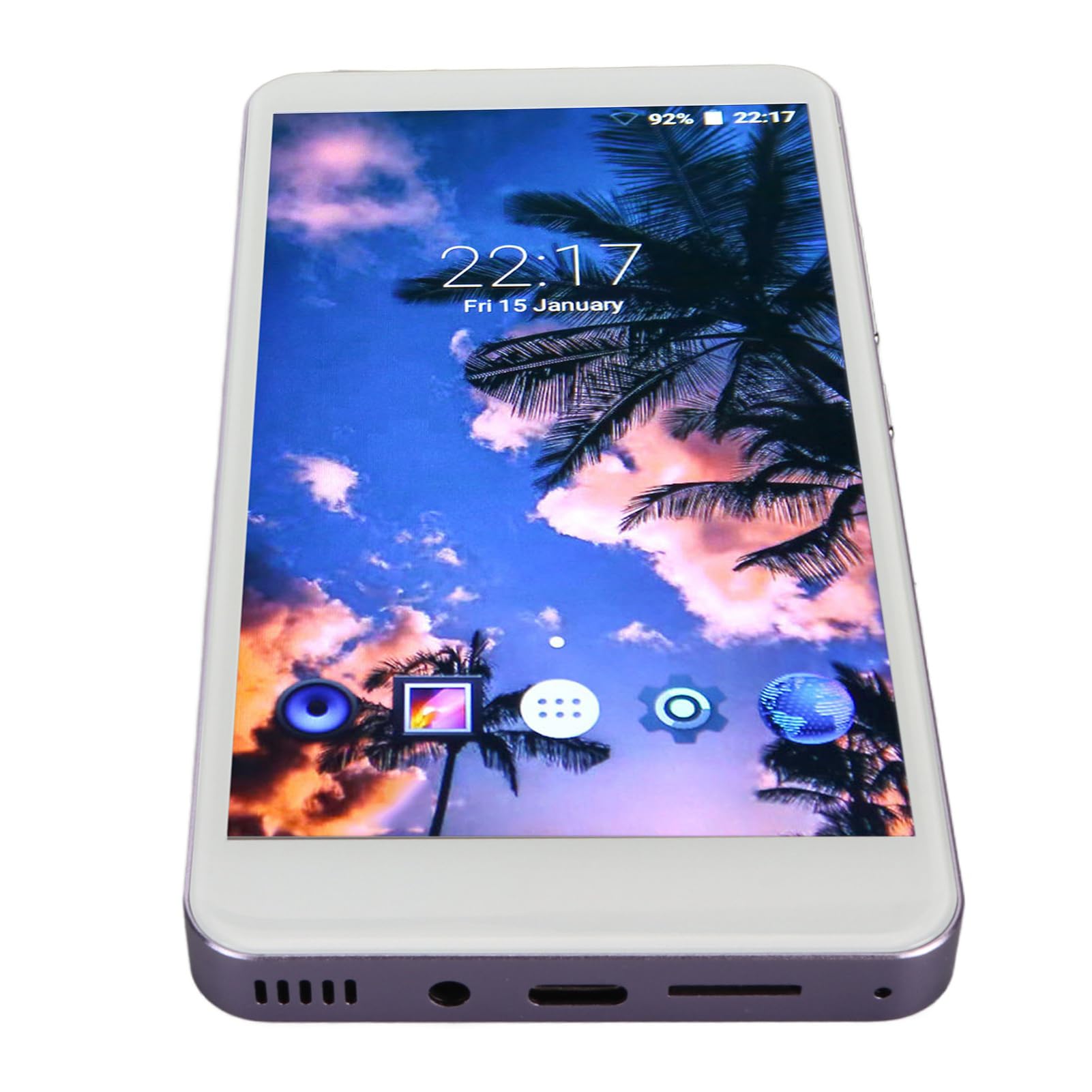 AMONIDA Reproductor MP4 Portátil para con Pantalla Táctil HD de 5,0 Pulgadas, Reproductor de Música para Viajes, Compatible con Bluetooth, WiFi, 16GB (Purple)