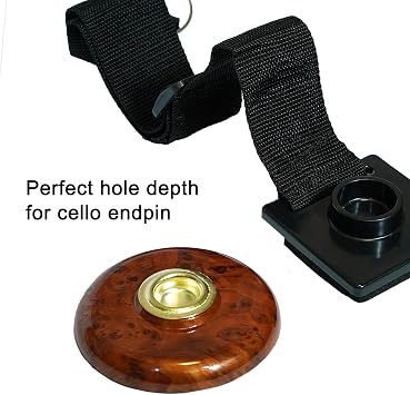 Cello Endpin Anchor Non-slip Stopper Rest Holder Stand Cello Antiskid Device (Cello Bock brown)