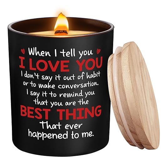 Anniversary, Birthday, Christmas Gifts for Him, Her, Husband, Wife, Boyfriend, Girlfriend - Boyfriend Gifts, Husband Gifts - Husband Boyfriend Birthday Gift - I Love You Gifts for Him - Scented Candle