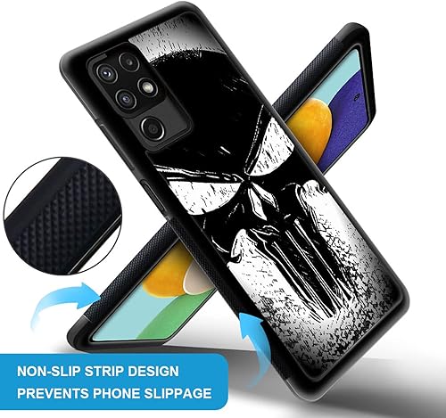 Miniatura 3 de Funda compatible con Samsung Galaxy A13 5G, diseño de calavera de terror, funda para Samsung Galaxy A13 5G para niñas y mujeres, ultra protección, a
