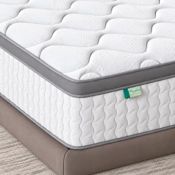 Novilla 3FT Single Mattress - 25cm Medium Firm Hybrid Mattresses | UK Pocket Sprung & Foam for Target Support & Luxury Comfort, Soft-Touch Cover, Mattress in a Box 90x190cm