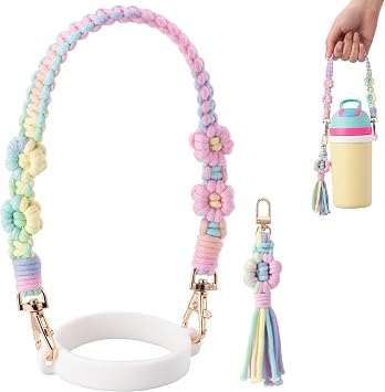 Owala Compatible Water Bottle Handle Strap | Water Bottle Sling Carrier Holder with Strap for Owala Cup Accessories