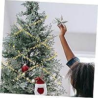 Vista 8 de NOLITOY Guirnaldas de estrellas de oropel para árbol de Navidad, guirnalda de estrellas de Navidad, guirnaldas para guirnalda dorada, guirnalda