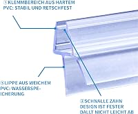 KOOBON 90 cm zuhanyzó ajtó tömítés 4-6 mm üvegajtóhoz vastag gumival 8