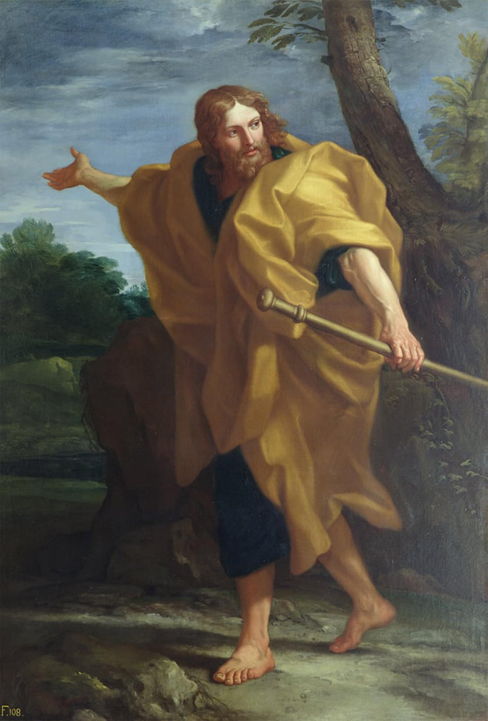 ARTXLXXBN Famous Prints Artwork Pictures Poster Painting Art St the Greater by Carlo Maratta or Maratti Artwork Landscape Pictures for Home Decor 60x90cm