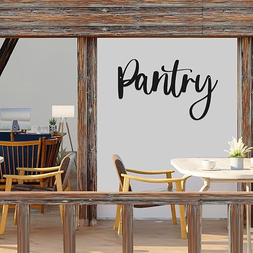 Miniatura 5 de Decoración de pared de hierro de metal negro de despensa, letreros de decoración para el hogar para pasillo sala de estar - Divertido arte de