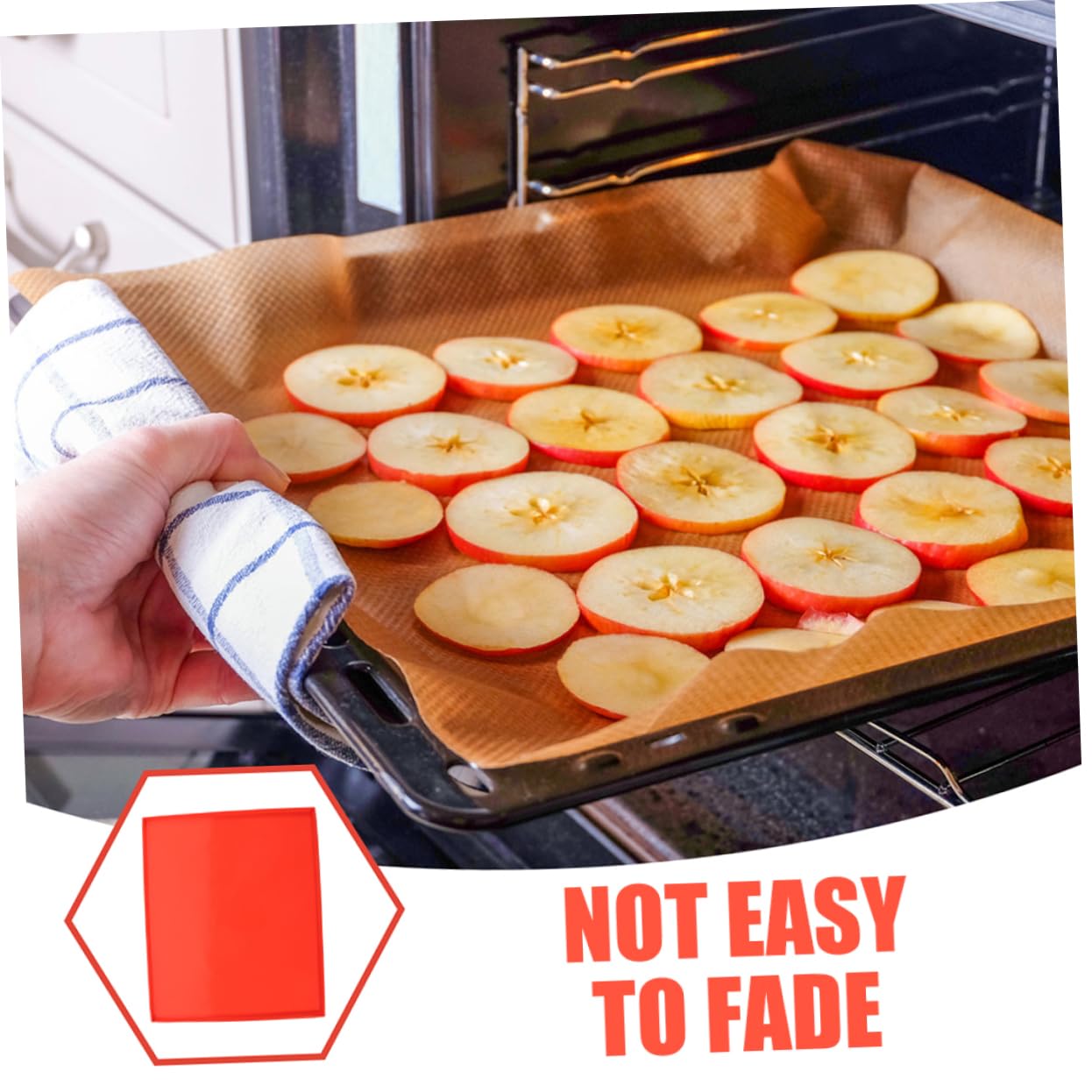 DINHEAROM Dehydrator Silicone Pad Nonstick Food Dehydrator Liner Reusable - Mat for Ovens Dryers Food-grade Silicone Tray