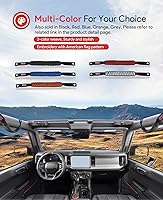 Vista 6 de Paquete de 4 manijas de agarre de barra antivuelco para Ford Bronco, empuñaduras de paracord para Ford Bronco 2021 2022 2023 2024 de 2 puertas / 4