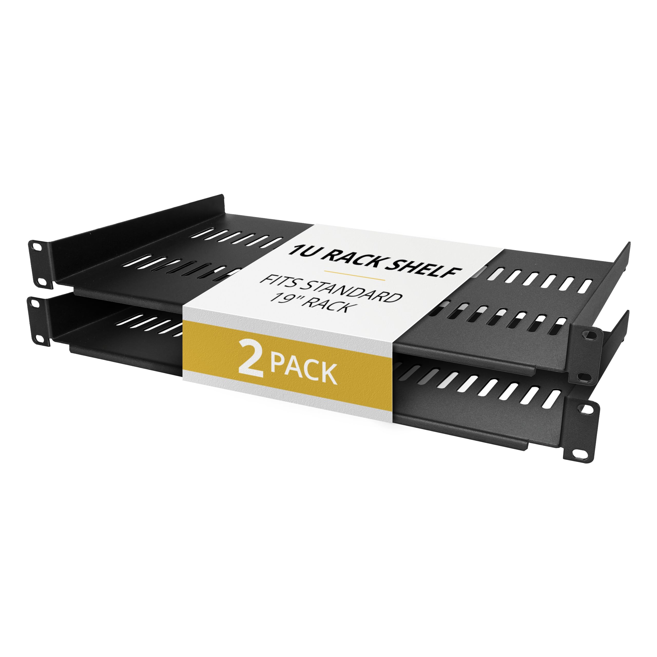 Startech.com 2-Pack 1U Server Rack Shelf. Vented Rackmount Cantilever