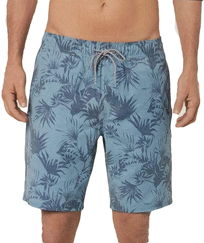 Hang Ten Men's Elastic Boardshort (Captain's Blue, X-Large)