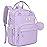 RUVALINO Diaper Bag Backpack, Multifunction Travel Pack Maternity Baby Changing Bags, Large Capacity, Waterproof, Taro Purple