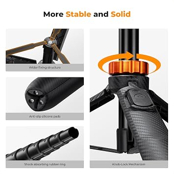 K&F CONCEPT 62'' Phone Selfie Stick Tripod