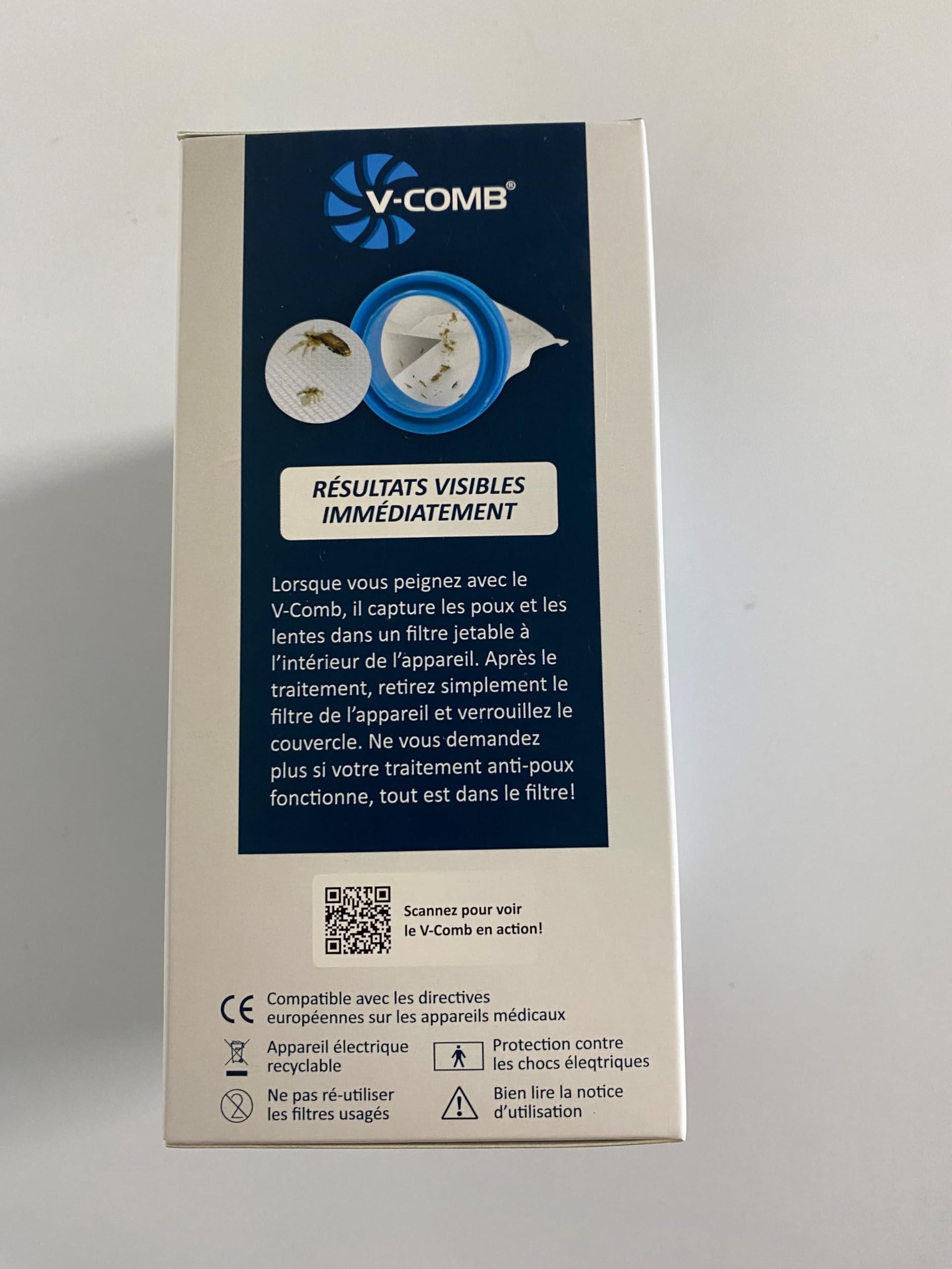 Licetec électrique Peigne à Poux - sans produits chimiques ( avec 4 filtres inclus) | Sans Produits Chimiques, 4 Filtres Inclus