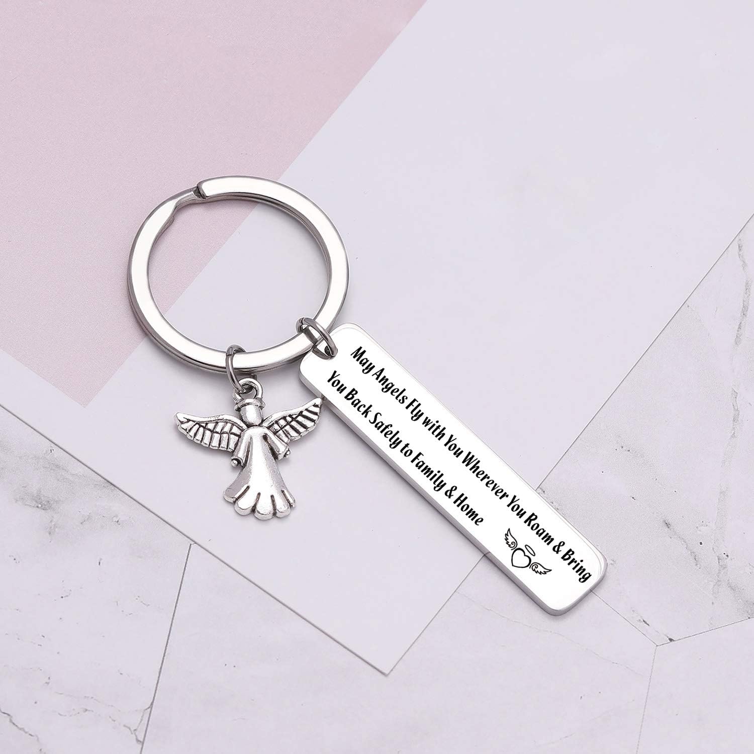 Keytells New Driver Gifts Keychain, Travel Keychain For Pilot, Flight Attendant Gifts