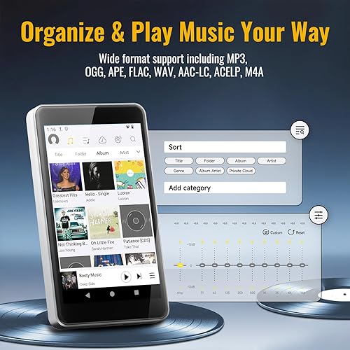 Miniatura 9 de Reproductor de MP3 con Spotify para niños, reproductor MP4 basado en Android 14 con App Store, controles parentales, Tienda Music, Libby, Audible,