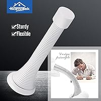 Vista 2 de HOMOTEK Paquete de 20 topes de puerta de resorte, tope de puerta resistente de 3-1/8 pulgadas, tope de puerta de resorte flexible con puntas