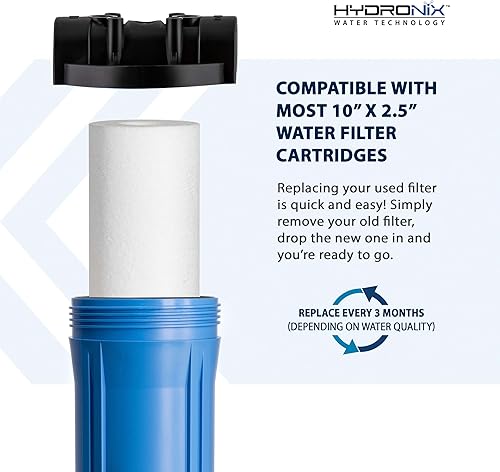 Miniatura 5 de Hydronix SDC-25-1005 DI, ósmosis inversa RO, filtro de agua de sedimentos para toda la casa de 2.5 x 10 pulgadas, 5 micrones, paquete de 20