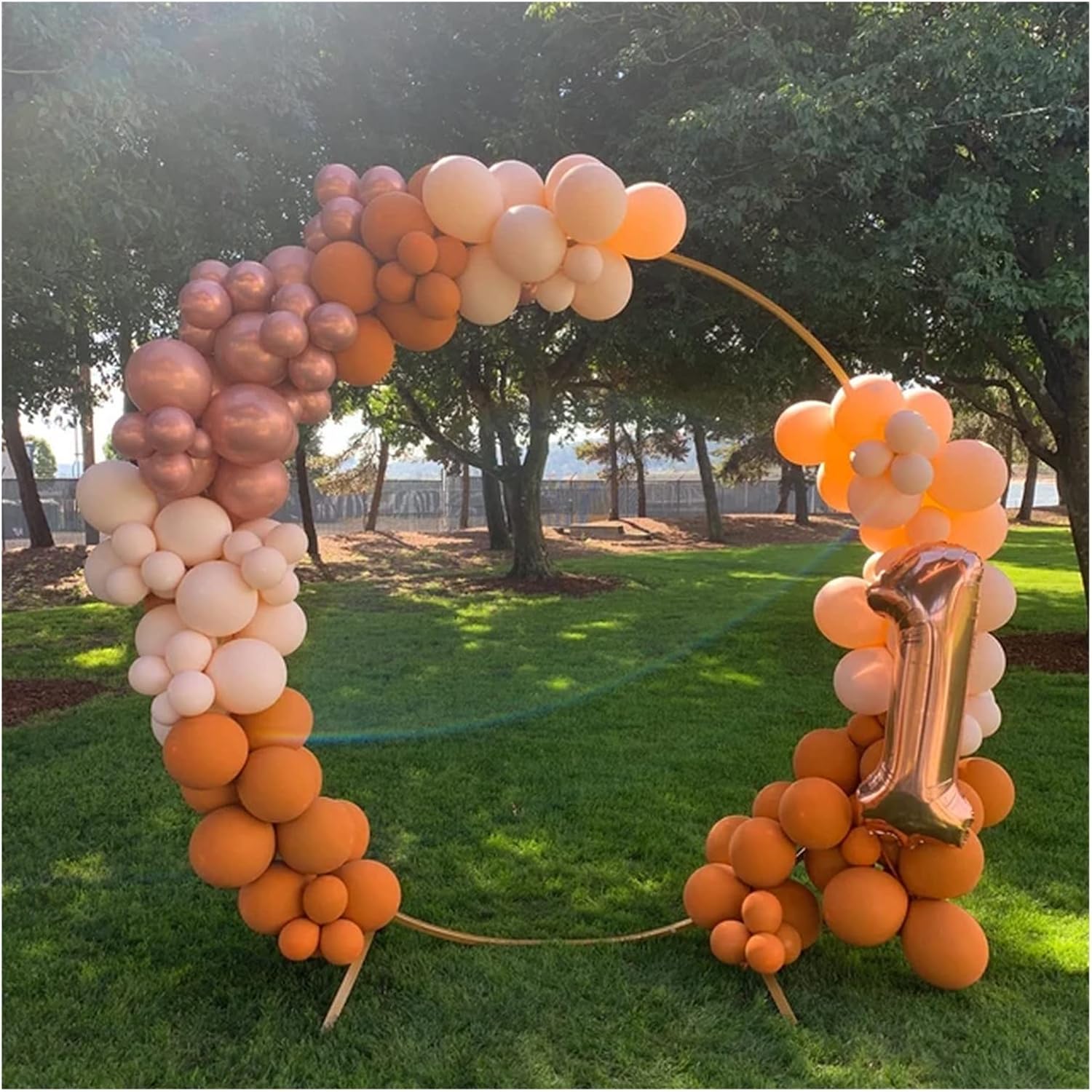 95Pcs/Set Morandi Orange Balloon Garland Arch Kit Wedding