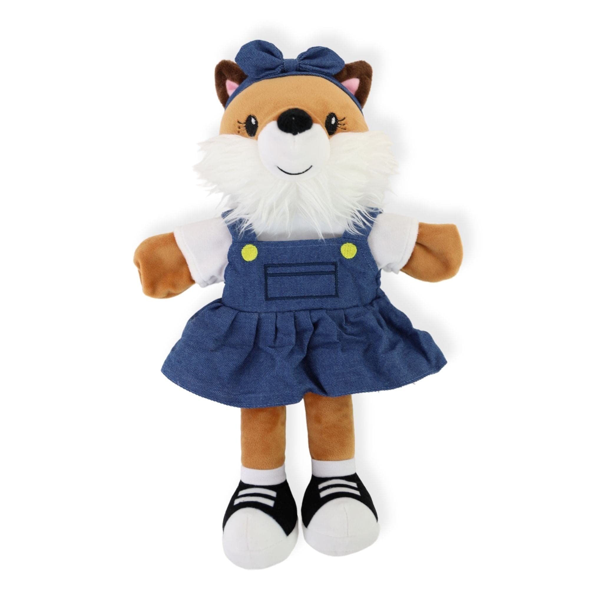 Sharewood Forest Friends Fiona The Fox Hand Puppet - Stuffed Animal for Toddlers, Kids, Teachers, Daycare & School - Perfect for Puppet Theatre and Creative Play