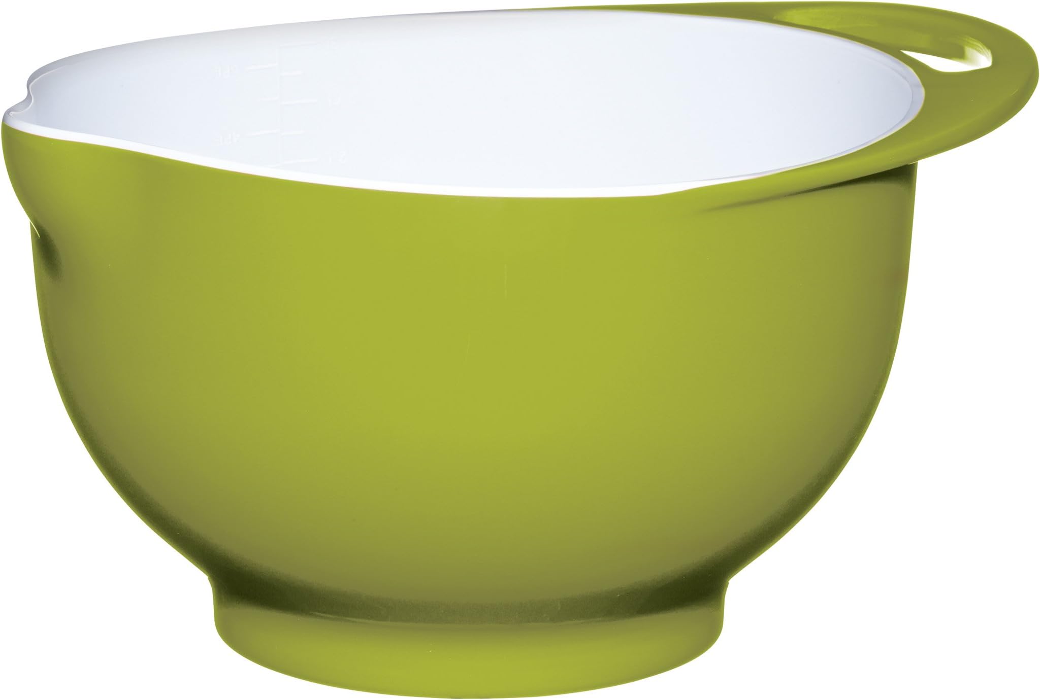 KitchenCraft Colourworks Melamine Mixing Bowl, 22 cm - Green