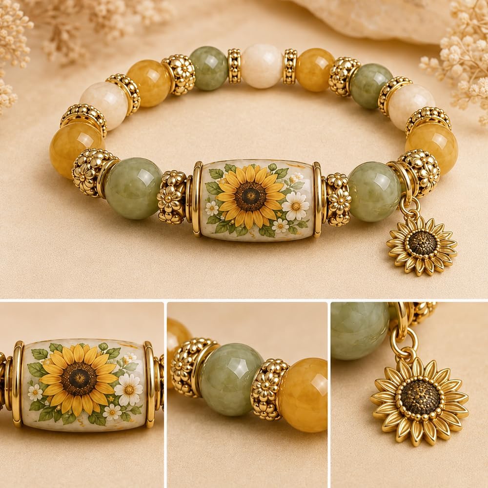 2026 Limited Edition Cardinal Butterfly Hummingbird Bracelet for Women, Inspirational Natural Stone Beaded Stretch Adjustable Sympathy Memorial Healing Gift with Box Jewelry for Mom Daughter Friend