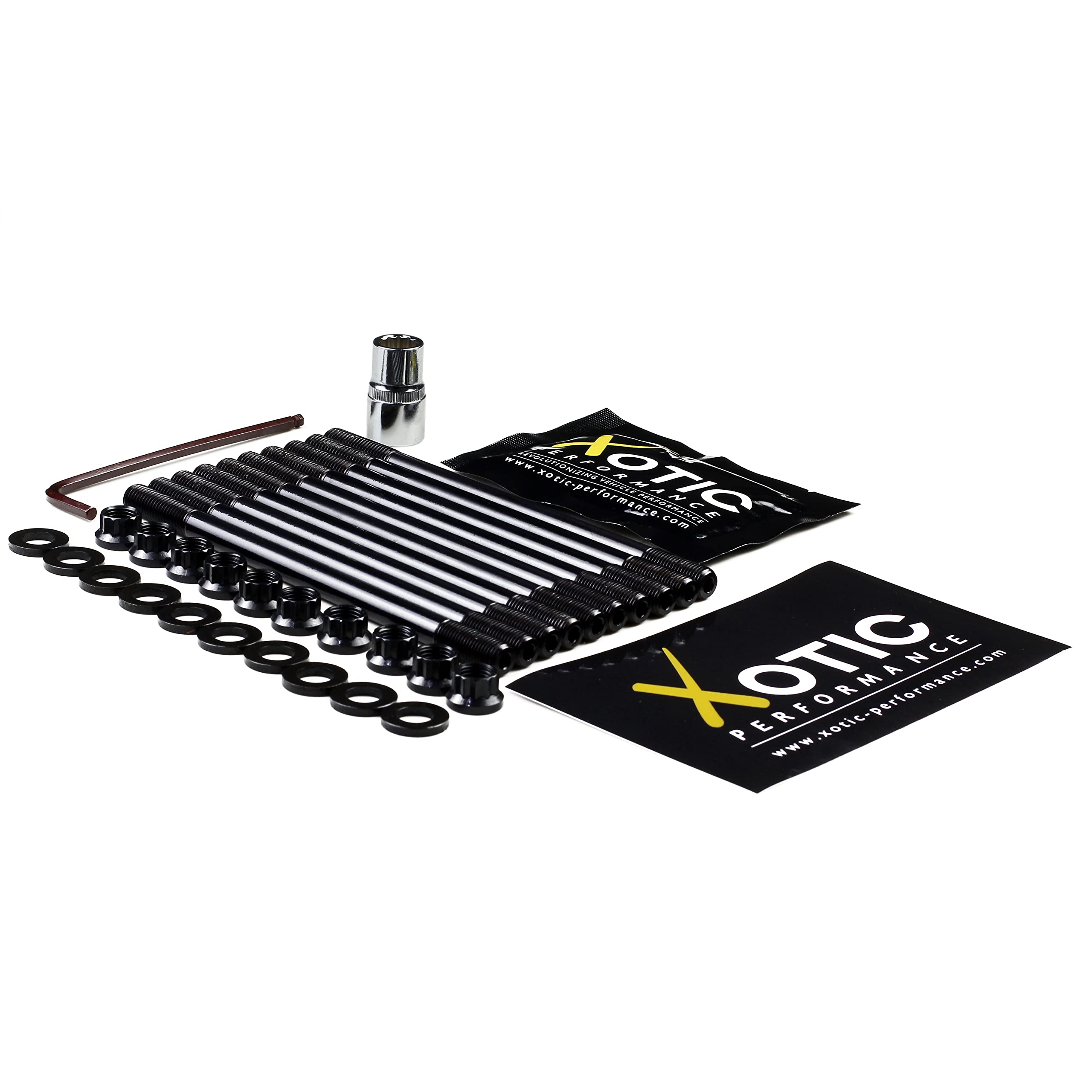 Xotic PerformanceHead Stud Replacement Kit for Acura Integra 1.8L B18C1 GSR B18C5 Type-R Series DOHC VTEC LS-VTEC or B20-VTEC Engines.