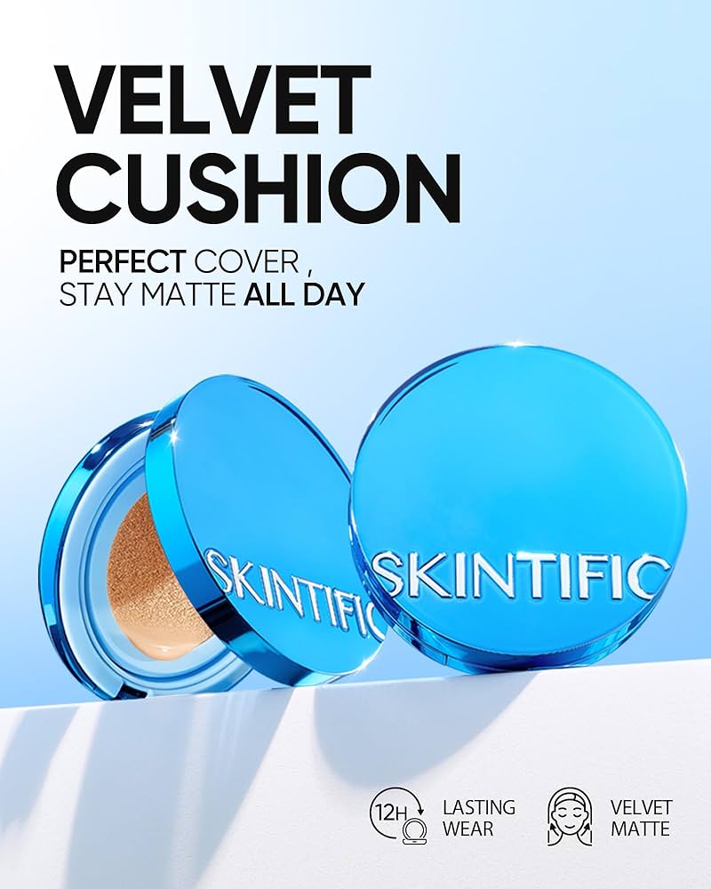 【新品】UNICITY REAL FIT COVER CUSHION 01 Amazon.com : Velvet Matte Cushion Foundation Blue Ultra Cover