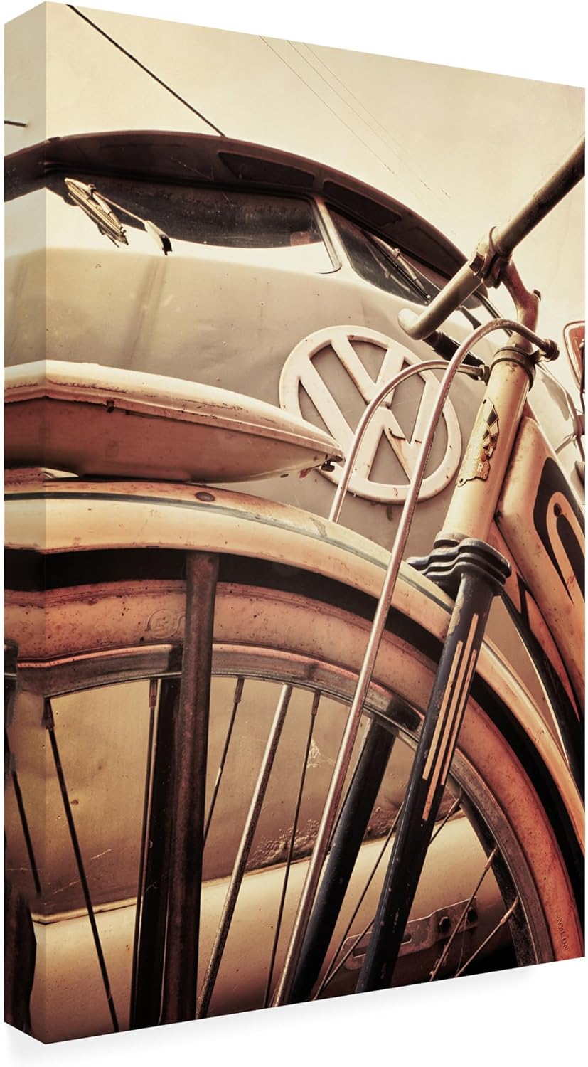 Wrapped Canvas Wall Art - Jason Shaffer 'VW' Wall Art for Living Room, Bedroom, or Office Décor - 16x24