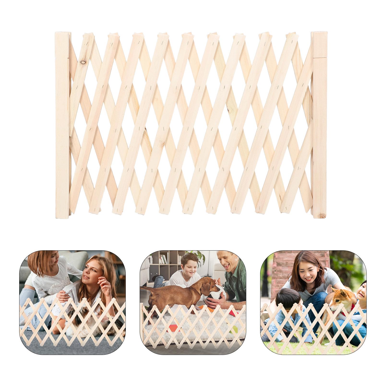 OUNONA Einziehbarer Hundegitter mit Verstellbarem Freistehendem Design für Haustiere Einfache Installation ohne Werkzeug für Treppen und Innenbereich