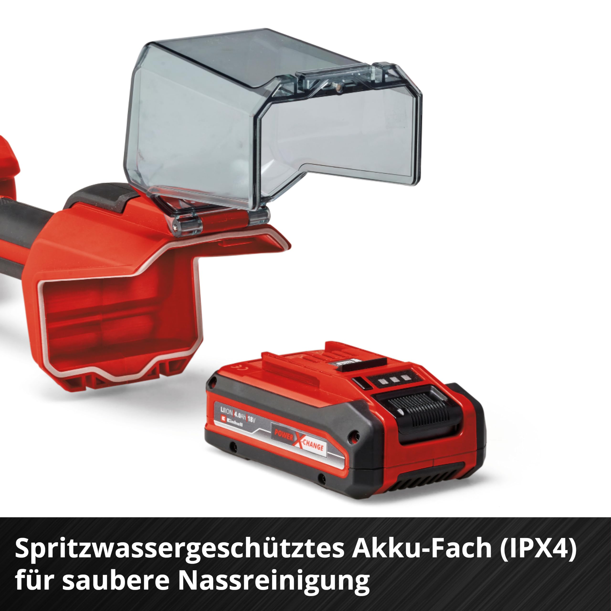 Einhell Akku-Oberflächenbürste PICOBELLA 18/90 Power X-Change (18 V, kabellose Reinigungsbürste, Spritzwasserschutz, inkl. 2x Bürste, 3x Reinigungspad, Wandhalterung, ohne Akku)