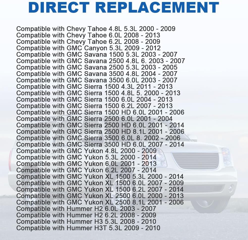 JDMON AC Compressor Clutch Assembly Repair Kits Compatible with Cadillac Escalade, Chevy Tahoe Express Silverado 1500 2500 3500, GMC Savana Sierra Yukon, Hummer 2000-2010, Replace 19130450 29002C